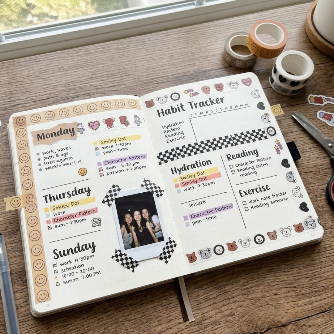 5 Creative Ways to Use Cute Washi Tapes in Your Planner to Boost Your Aesthetic