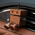 Handmade Walnut Shaking Wooden Man Car Vent Air Freshener | Father's Day Gift