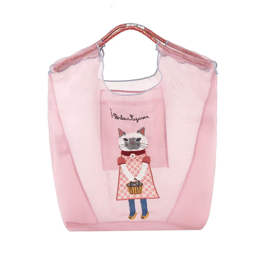 Japanese Lightweight Mesh Bag-Pink