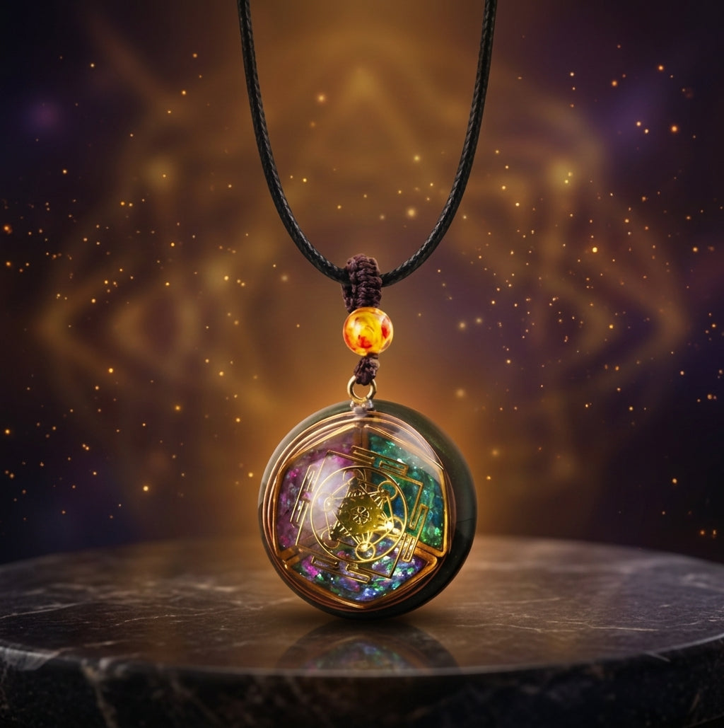 Magical Energy Talisman Pendant Necklace | Magnetic Energy Healing Necklace for Balance & Manifestation
