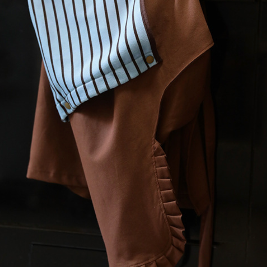 Waterproof Cotton Kitchen Apron with Hand Wipe