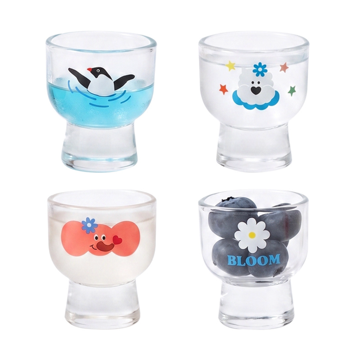 Cute Animal 50ml Shot Glass & Soju Cup Set – Drink to Happiness
