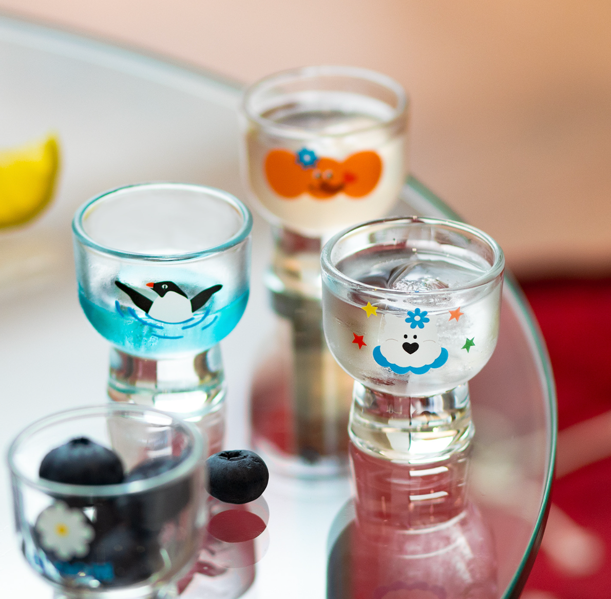 Cute Animal 50ml Shot Glass & Soju Cup Set – Drink to Happiness