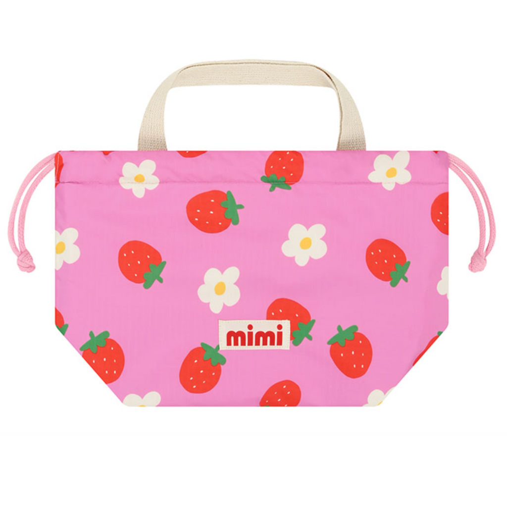 Strawberry Pink Lunch Bag | Cute & Portable Cooler Bag