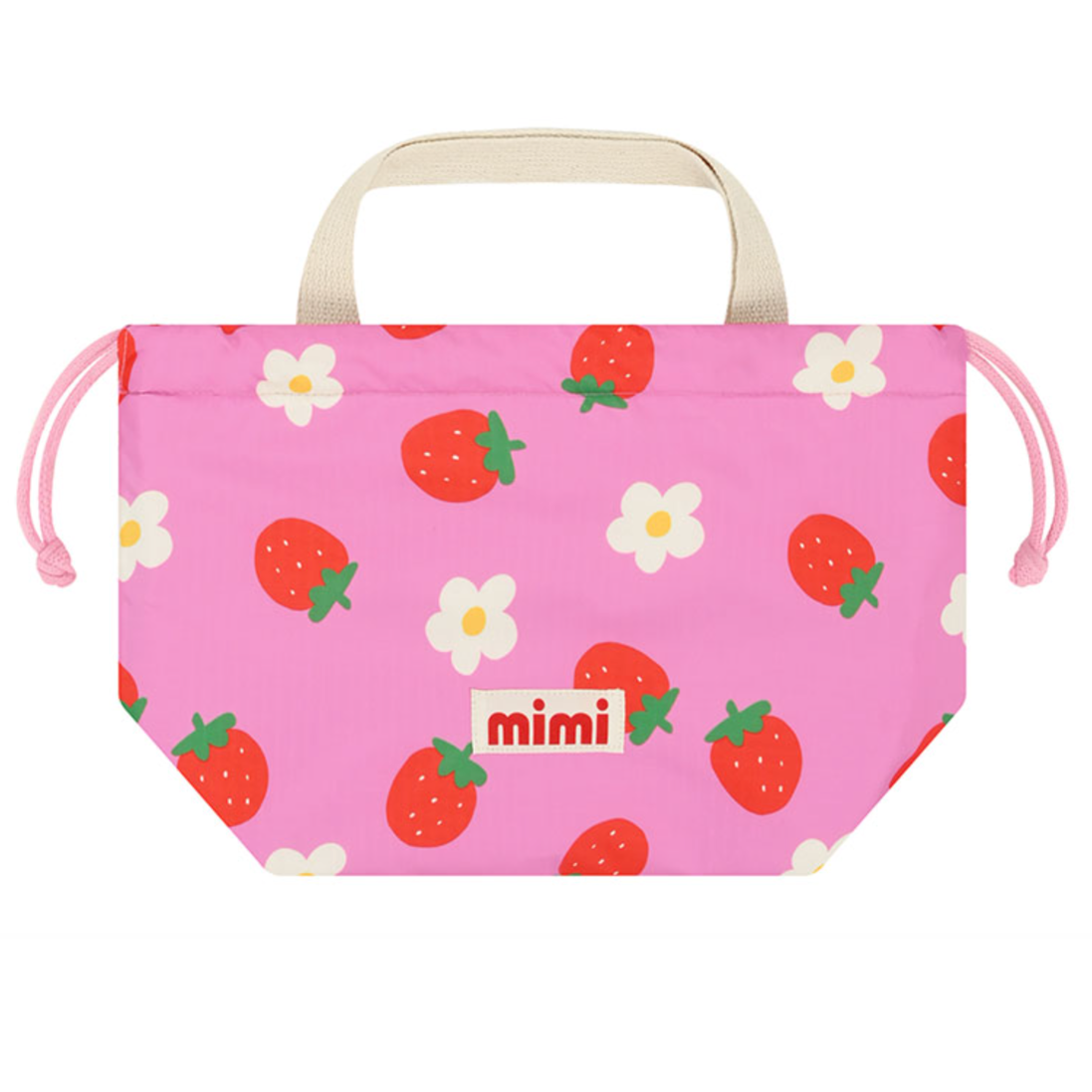 Strawberry Pink Lunch Bag | Cute & Portable Cooler Bag