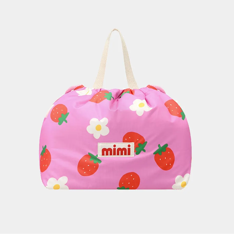 Strawberry Pink Lunch Bag | Cute & Portable Cooler Bag