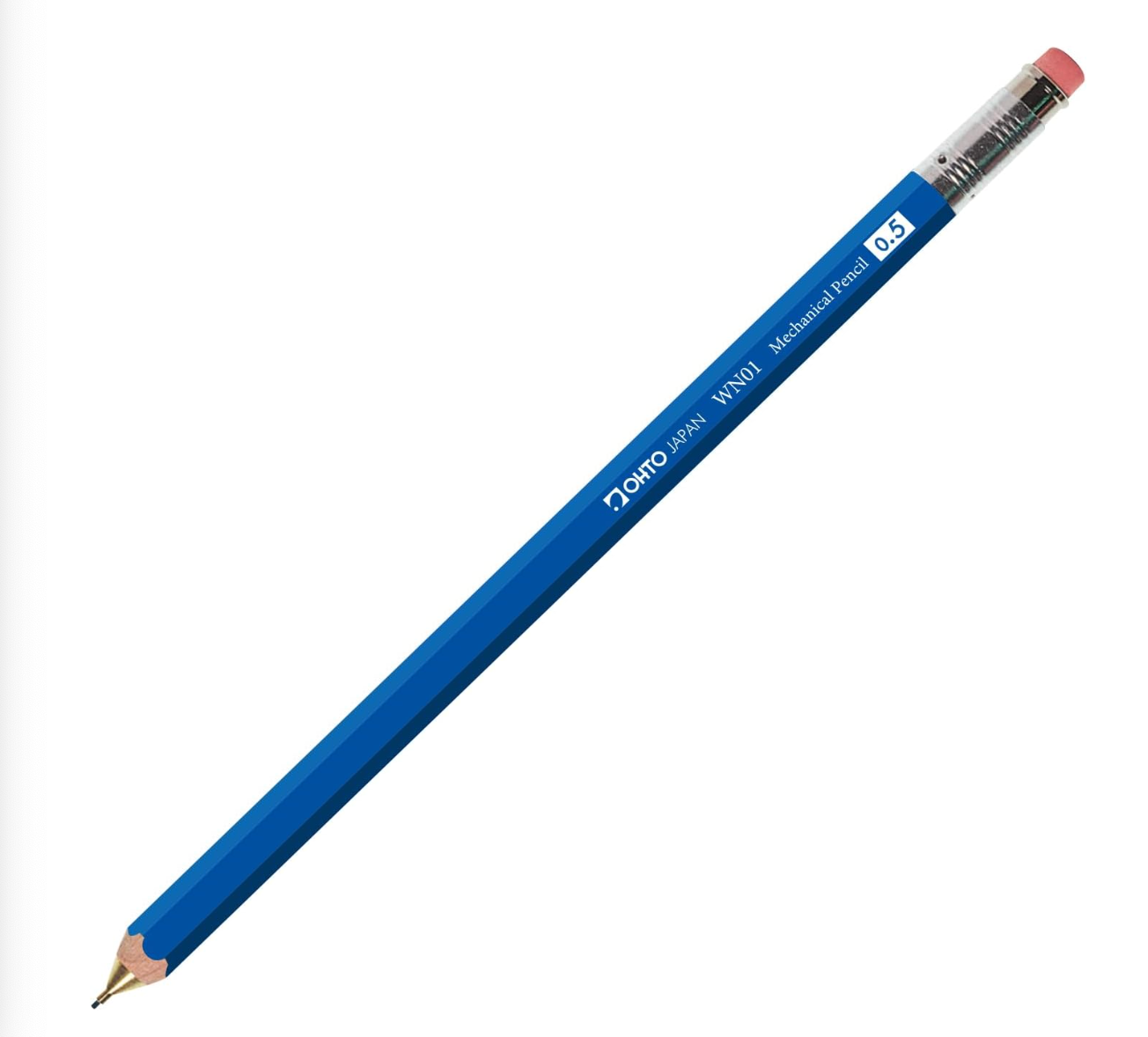 OHTO Blue Wooden Mechanical Pencil | 0.5 mm Japanese Mechanical Pencil