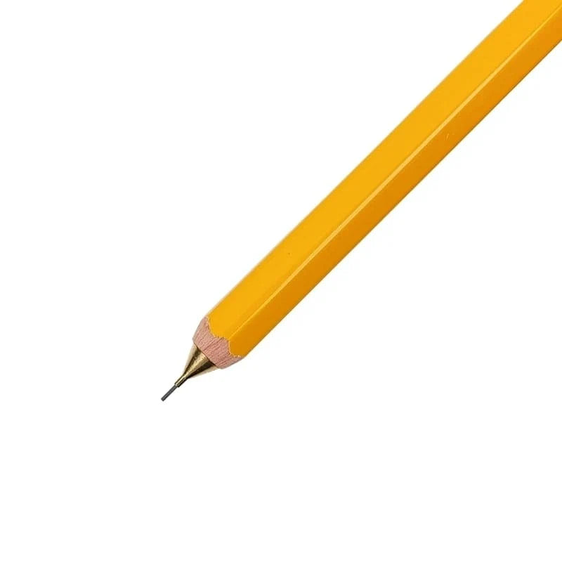 OHTO Yellow Wooden Mechanical Pencil | 0.5 mm Japanese Mechanical Pencil