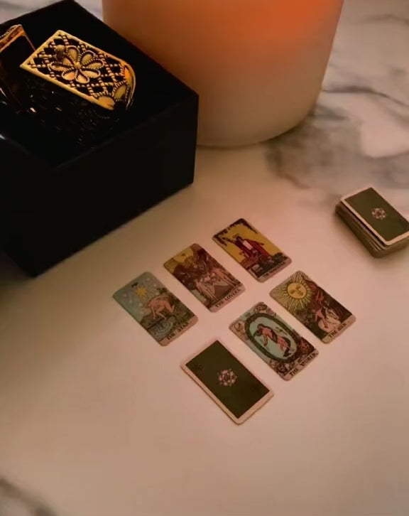 Tiny Tarot Deck Necklace | Miniature Major Arcana Pendant Jewelry