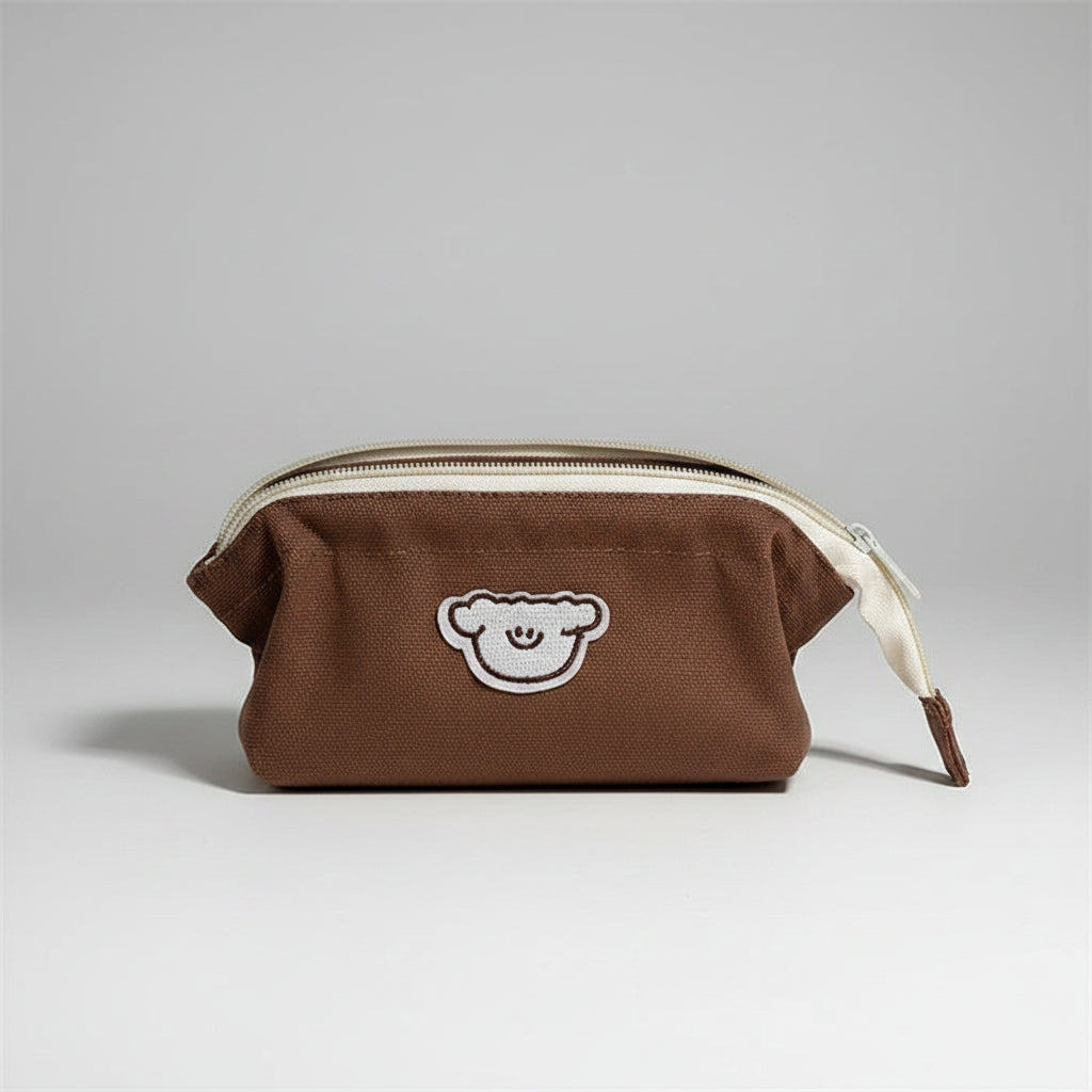 Tiramisu Cute Puppy Canvas Pencil Pouch